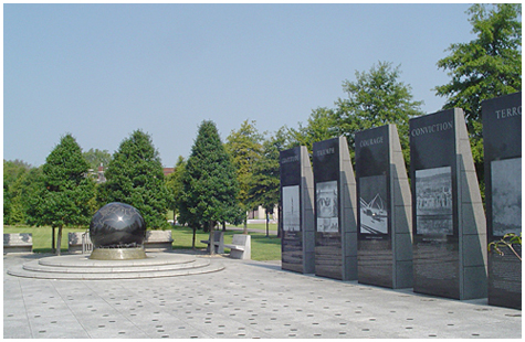 The World War II Memorial in Nashville